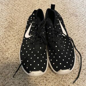 Womens Nike Black Sneakers with White White Dots